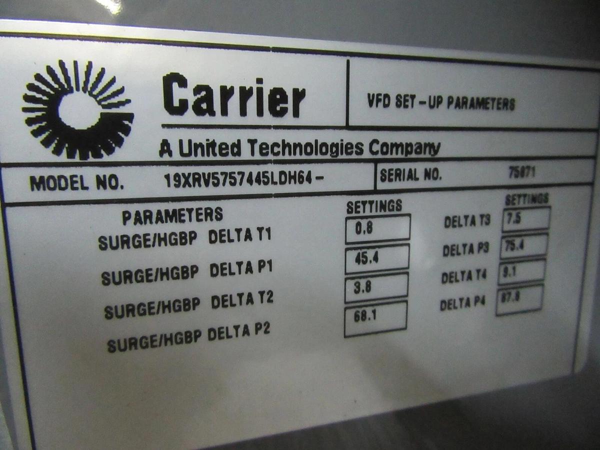 Used CARRIER COMFORT NETWORK ENCLOSURE 19XRV5757445LDH64 / 19XR04029402 CEPL130445-02