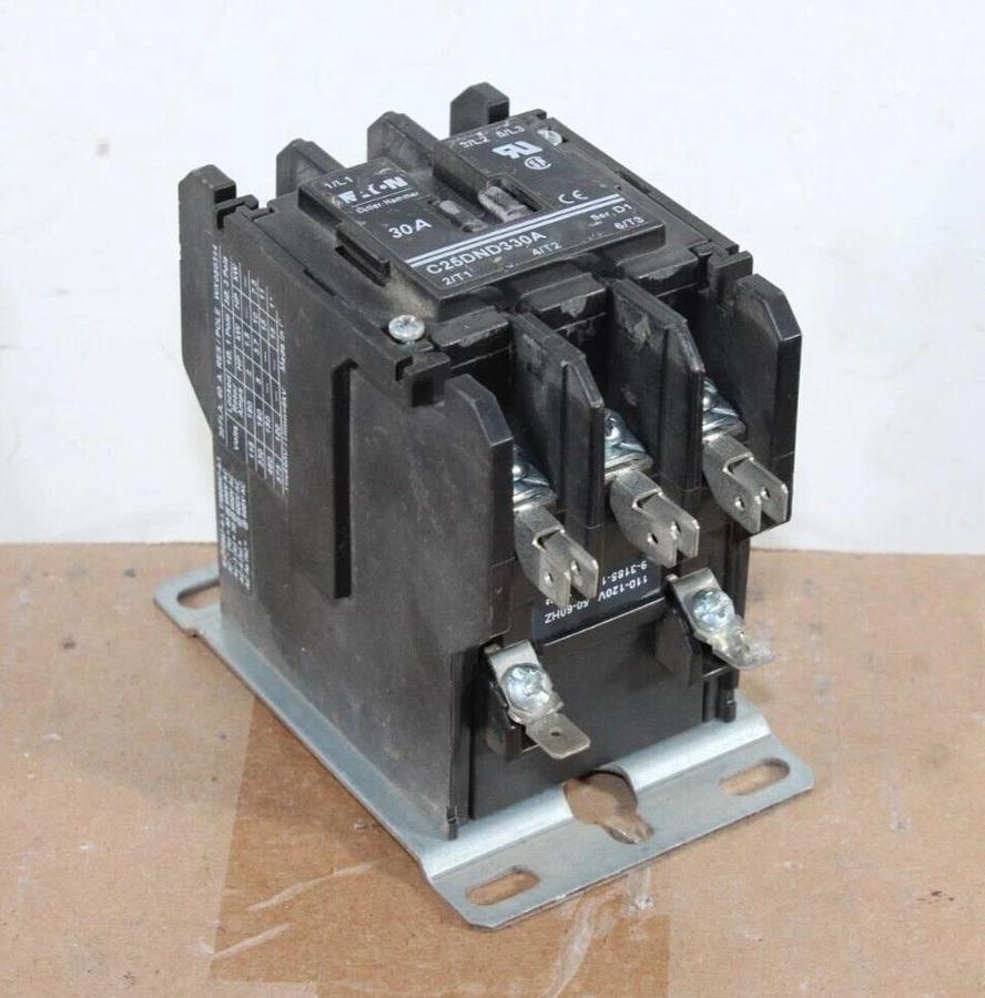 Used EATON CONTACTOR C25DND330A 30 AMP 600 VAC 15 HP 3-POLE **WARRANTY**