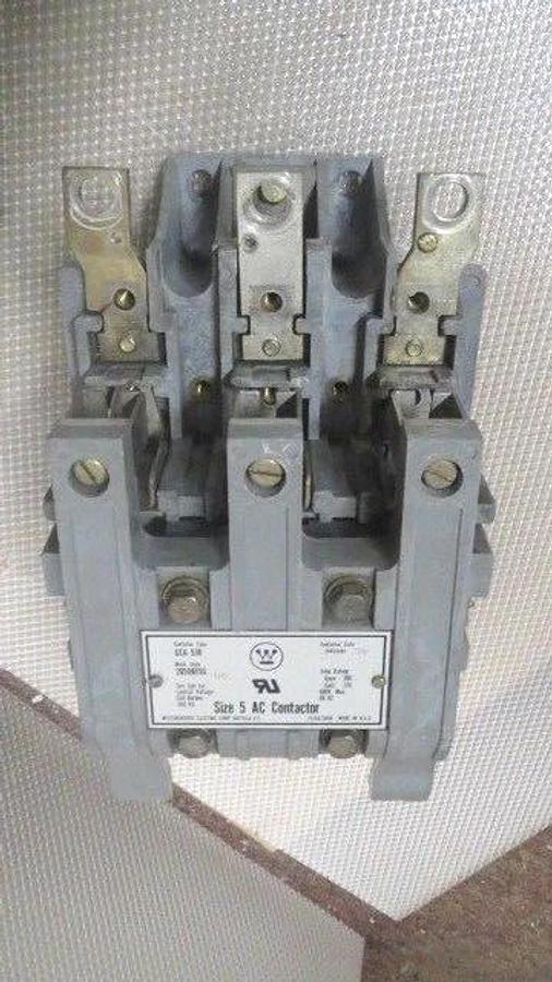 Used WESTINGHOUSE CONTACTOR SIZE 5 - 300/270 AMP 600 VAC MODEL GCA530 **WARRANTY!**