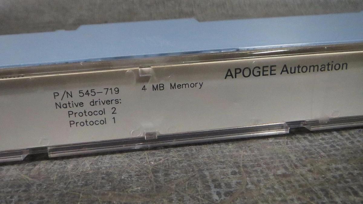 Used SIEMENS APOGEE OPEN PROCESSOR 4 MB PROTOCOL 1, 2 MODEL: 545-719 **WARRANTY**
