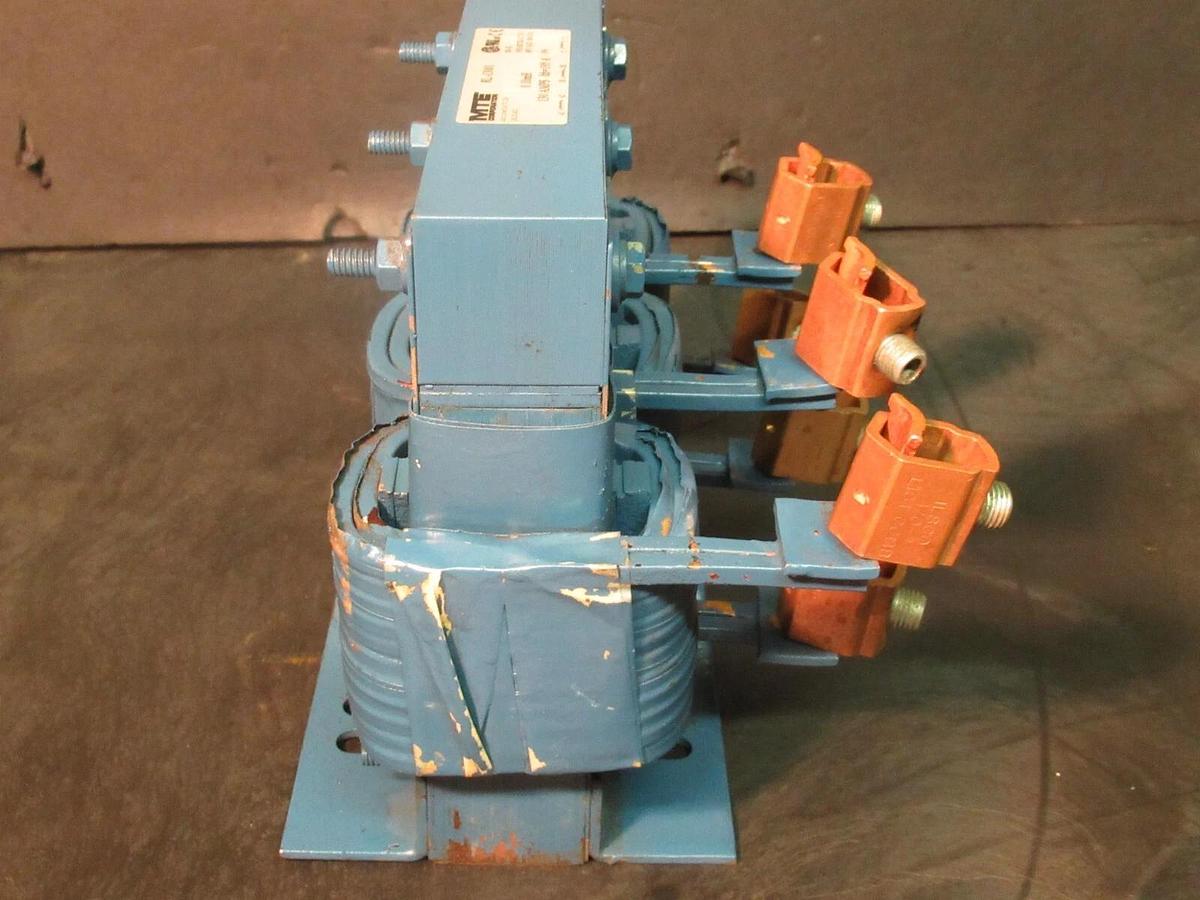 Used MTE CORPORATION 3 PH REACTOR CAT# RL-13001 P/N: 200-18 0.10 mH 130 AMP 600 V MAX