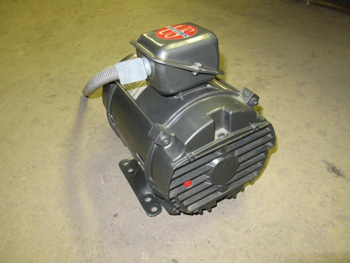 Used US MOTORS AC MOTOR D3E2A-P AE24Y 208 230 460V 60HZ 3HP 3PHASE 1765RPM ENCL. DP