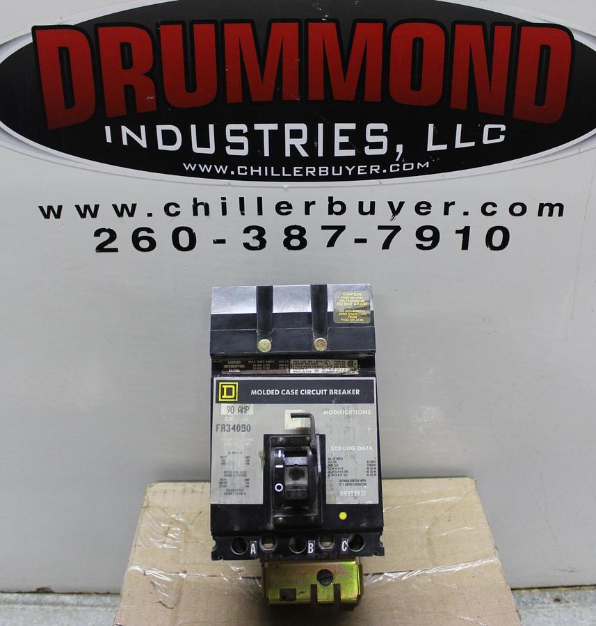 Used SQUARE D I-LINE CIRCUIT BREAKER KA36125G 125 AMP 600 VOLT 3-POLE