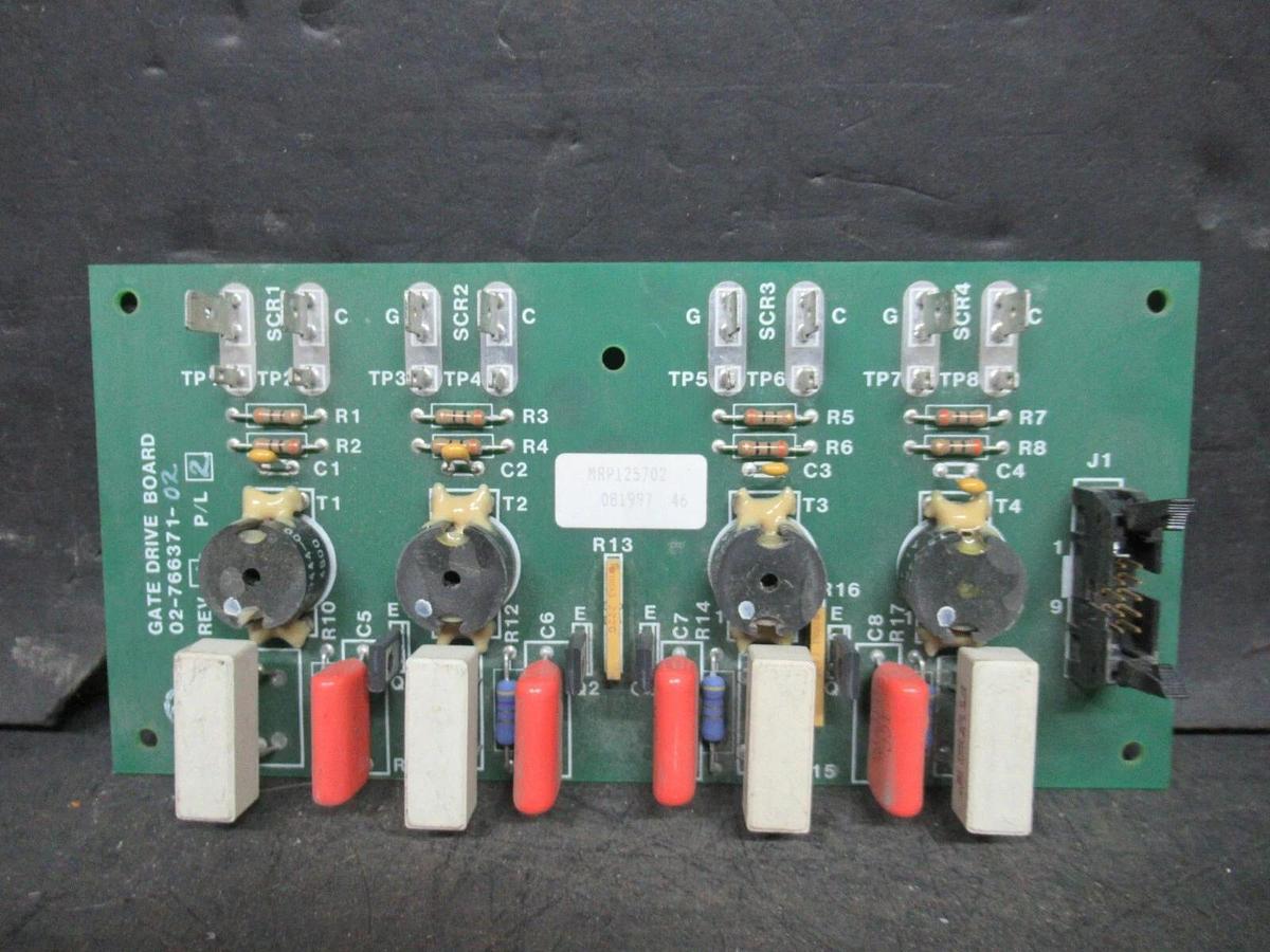 Used LIEBERT GATE DRIVE BOARD 02-766371-02 REV. NC 12-766371-02 REV. 1 **WARRANTY**
