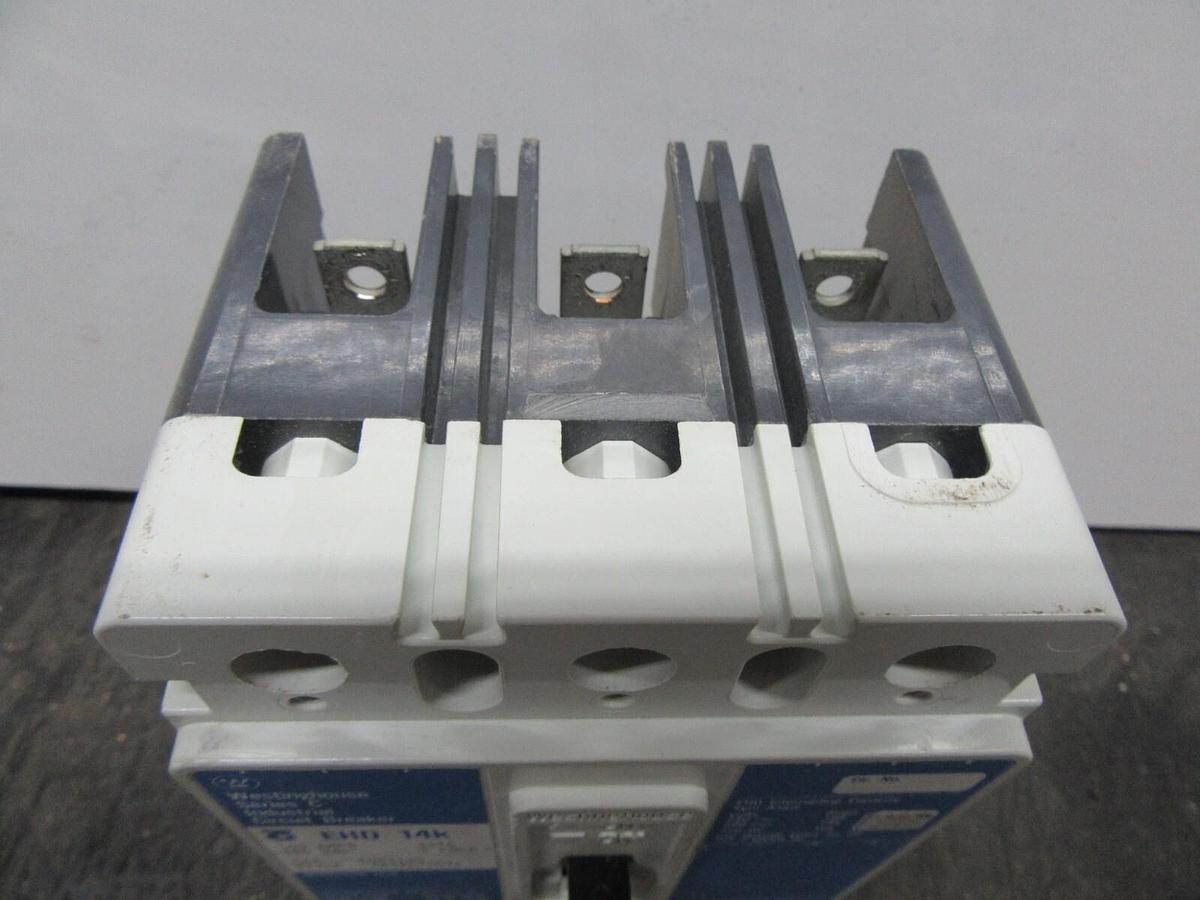 Used CUTLER HAMMER CIRCUIT BREAKER EHD3100 100 AMP 3-POLE 480 VAC
