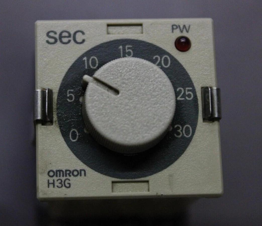 Used LOT OF 3 OMRON TIMER RELAY H3G-8C 0-30 SECOND 120 VAC 5 AMP *WARRANTY*