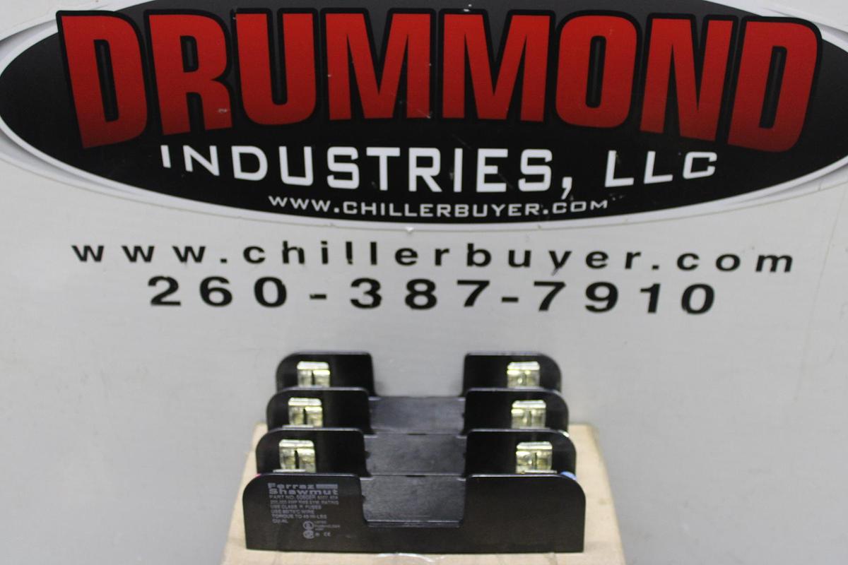 Used BUSS FUSEHOLDER T60060-3CR 600 VOLT 60 AMP 3-POLE FOR CLASS T FUSES