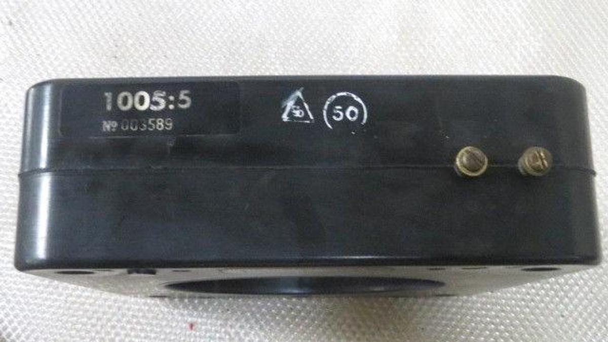 Used ABBOTT MAGNETICS CORP CURRENT TRANSFORMER RATIO 1005:5A - 10KV BIL  #135-1005