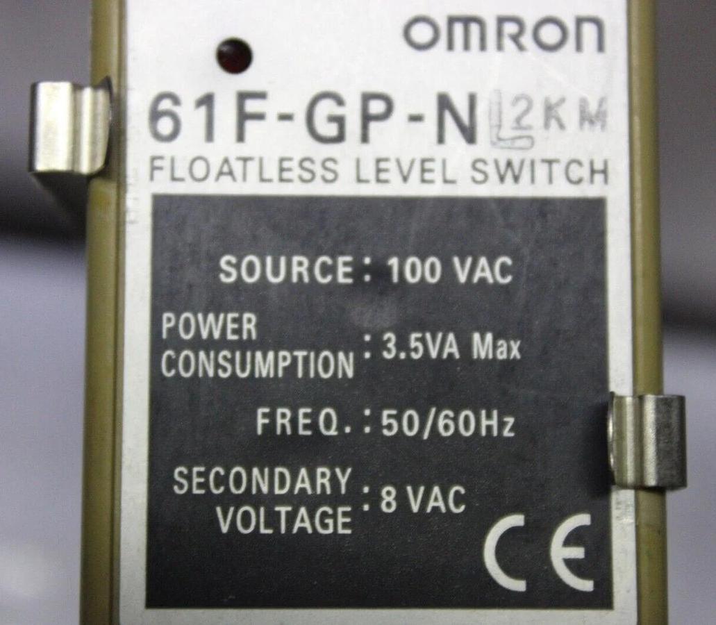 Used OMRON FLOATLESS LEVEL SWITCH 61F-GP-NL2KM 100 VAC 3.5 VA 50/60 HZ **WARRANTY**