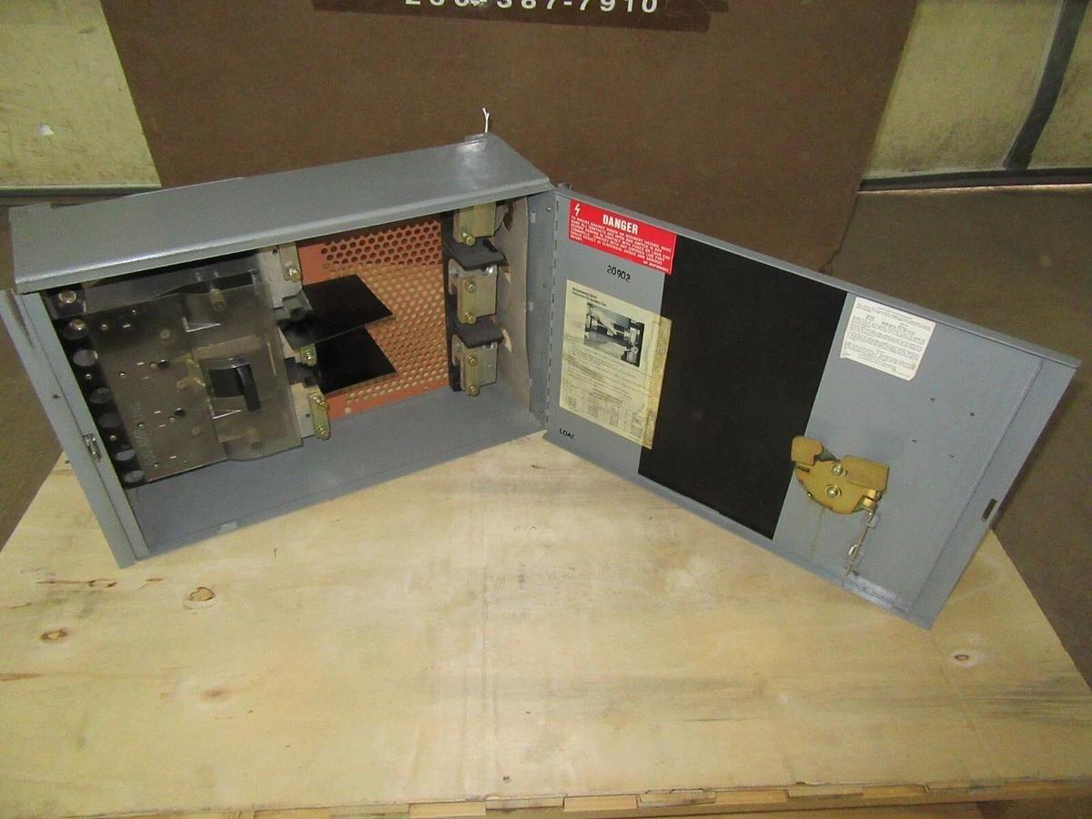 Used WETINGHOUSE FUSE PANELBOARD SWITCH FDP-365R 400 AMP 600 VAC 350 HP 3-POLE