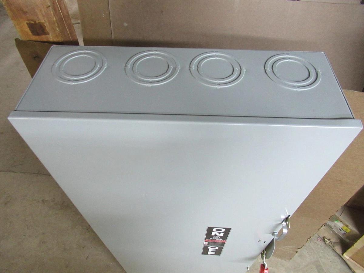 NIB GE 400 AMP HEAVY DUTY SAFETY SWITCH TH3365 TYPE 1 3-POLE 350 HP 600 V