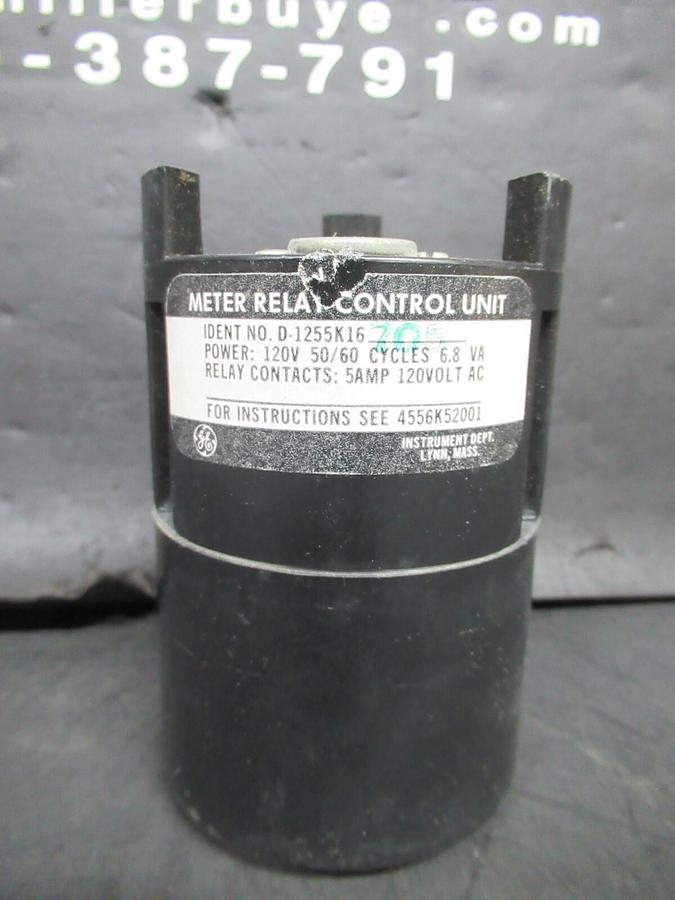 NEW SURPLUS GE METER RELAY CONTROL UNIT D1255K16705 120 VOLT @ 6.8 VA