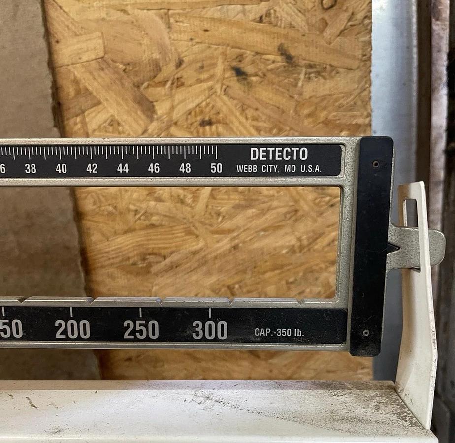 Used VINTAGE DETECTO WHEELCHAIR PLATFORM SCALE UP TO 350 LBS