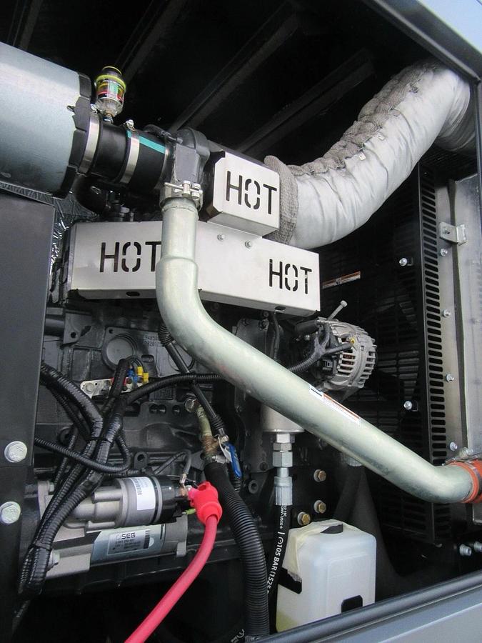 Used 80 KW DIESEL GENERATOR GENERAC 120/240V FPT BRAND NEW SOUND ENCLOSED VIDEO 50 KW