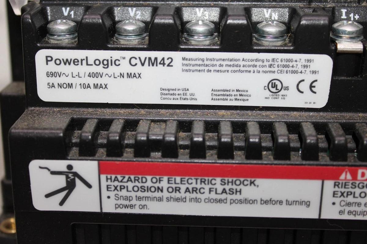 NIB SQUARE D POWERLOGIC CIRCUIT MONITOR CM4250 277 VAC 50 VA W/ CVM42