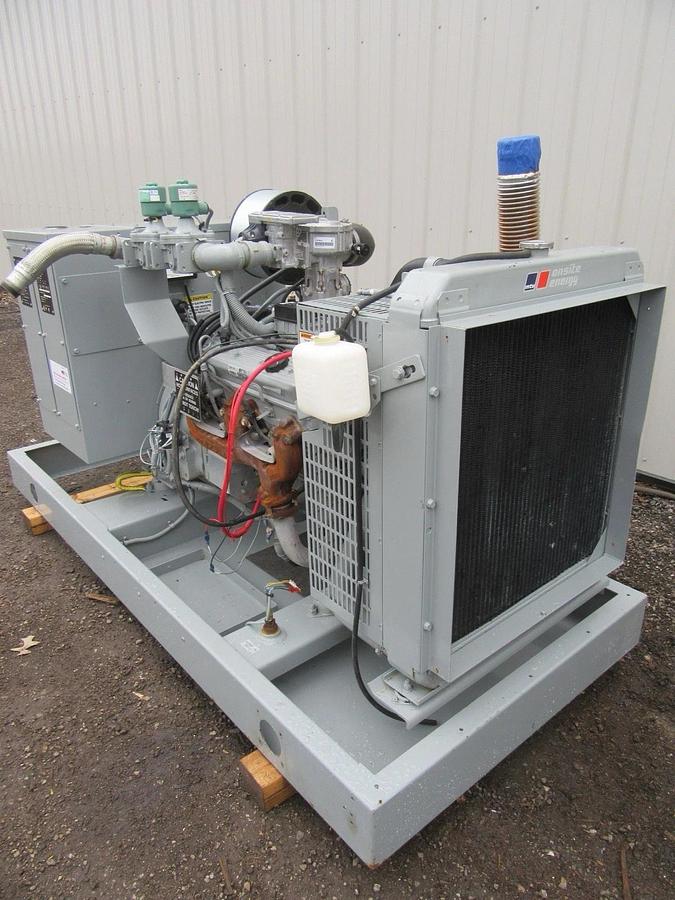 Used 50 KW GENERATOR MTU 5.0 NATURAL GAS / LP 120/208V 3 PH RE-CONNECTABLE 23 HRS