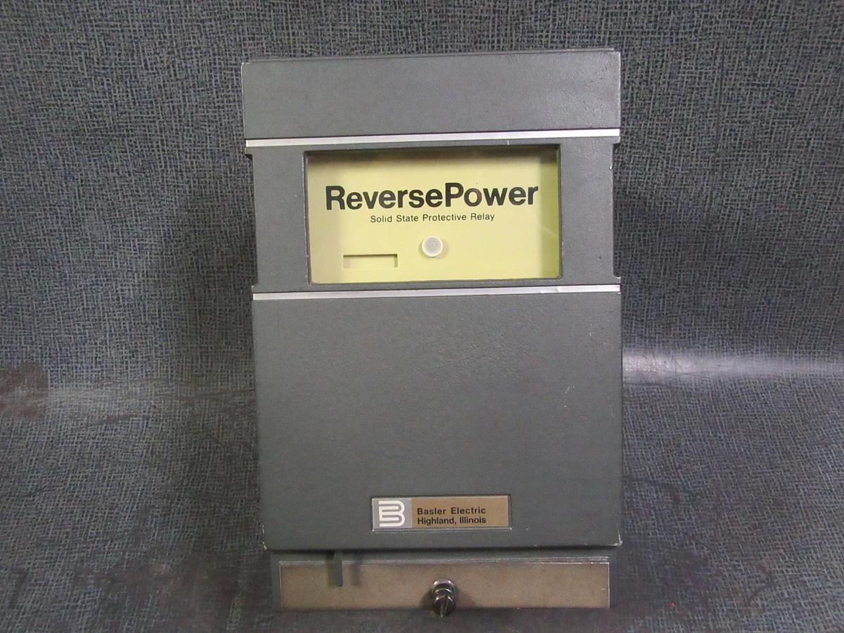 Used BASLER ELECTRIC PRP110 REVERSE POWER SOLID STATE PROTECTIVE RELAY 9055600100
