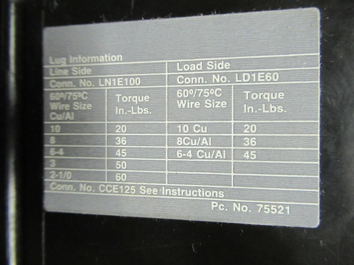 Used 60 AMP SIEMENS BREAKER HED41B060 HED4 277 VOLT 1 POLE * WARRANTY *