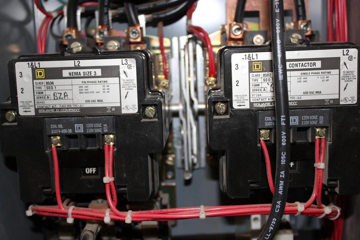 Used SQUARE D MCC STARTER BUCKET MODEL 5 45" SIZE 3 10301735-005.001 *NO DOOR*