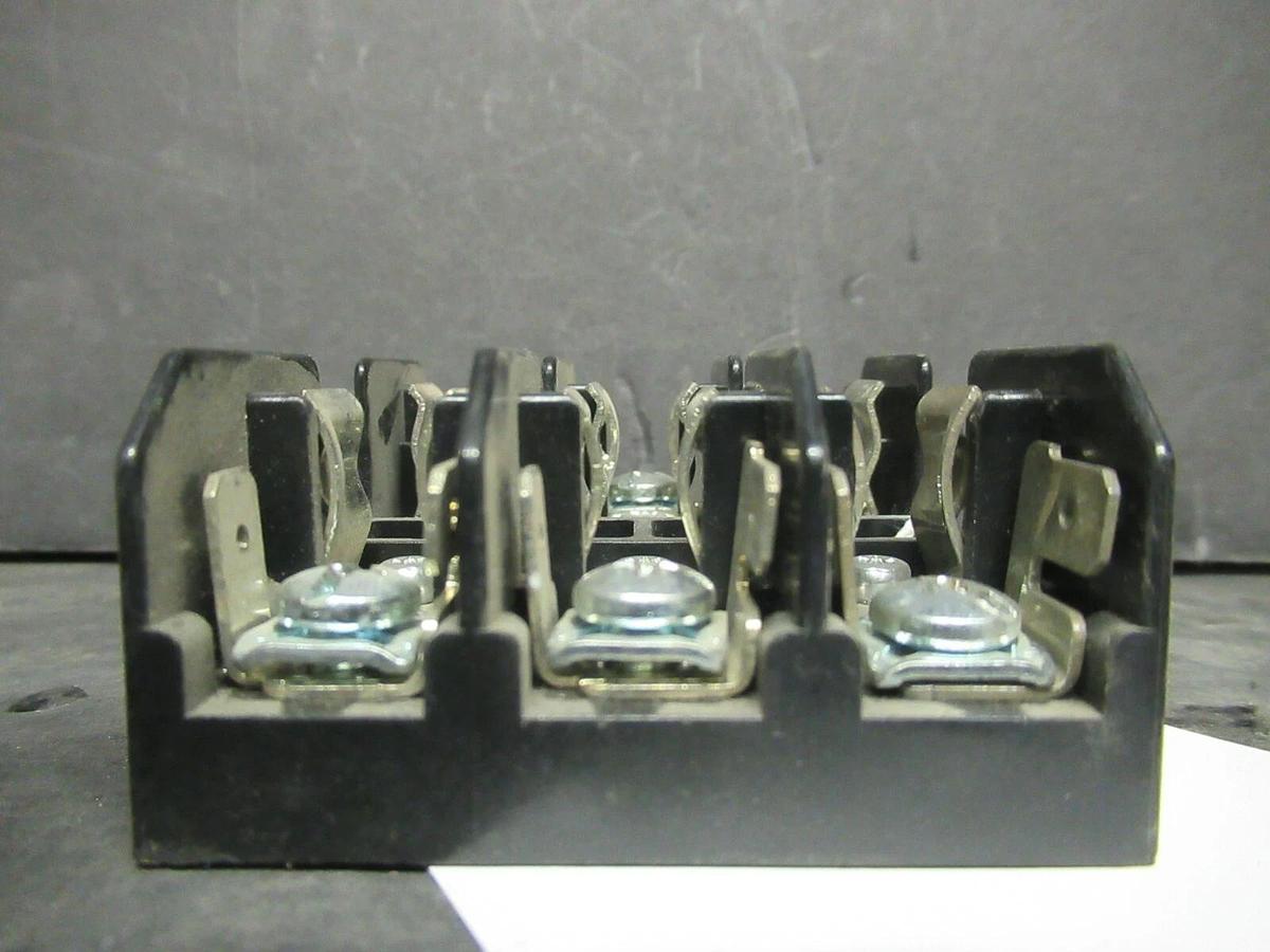 Used BUSSMAN FUSE HOLDER BM6033PQ FOR 30 AMP 600 V FUSES **WARRANTY**