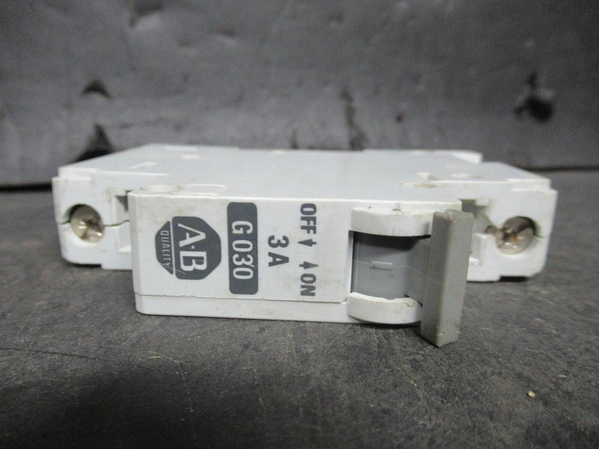 Used ALLEN BRADLEY BREAKER 1492-CB1 SER. B G-030 3 AMP 277 VAC **WARRANTY INCLUDED**