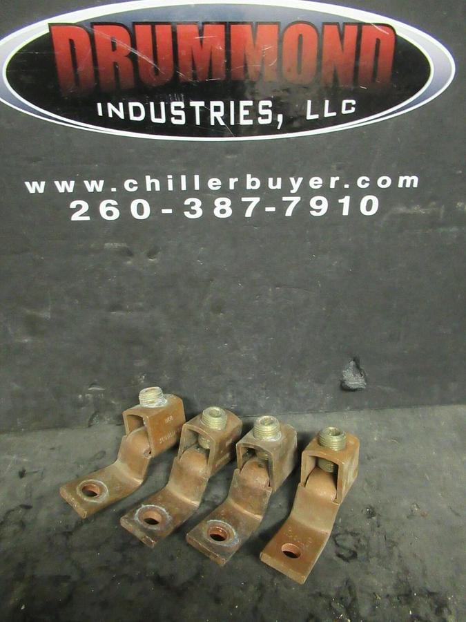 Used 4 QTY BLACKBURN BKB SINGLE BARREL CONNECTOR TERMINAL LUG SET 350MCM-1/0 BTC3511