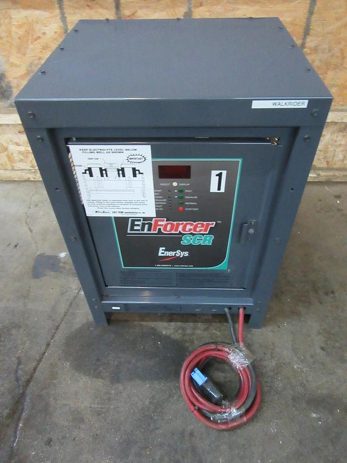 Used 24 VOLT ENERSYS BATTERY CHARGER 88 AMPS ES1-12-550B 208/240/480 VAC 1 PH 550 AH
