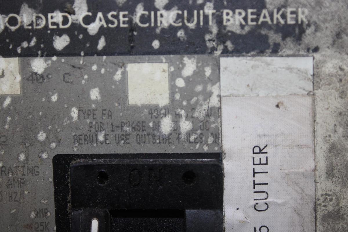 Used SQUARE D I-LINE CIRCUIT BREAKER NC361200 1200 AMP 600 VAC 3-POLE