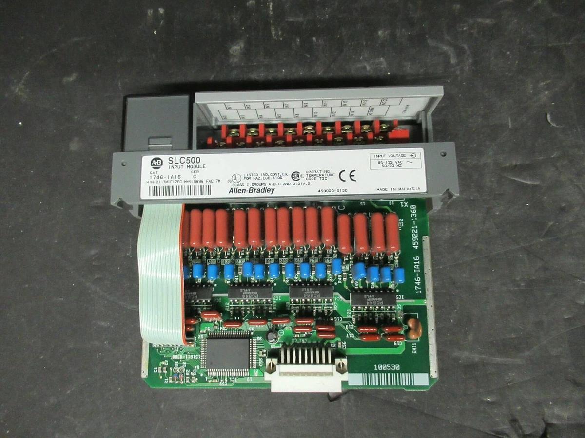 Used ALLEN BRADLEY INPUT MODULE SLC500 1746-IA16 **30 DAY WARRANTY INCLUDED**