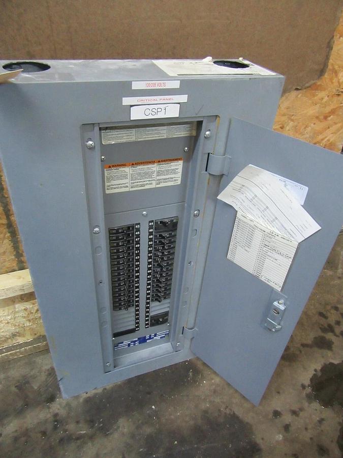 Used 225 AMP SQUARE D NQOD / QOB / QO PANELBOARD MLO PANEL 208Y/120 VAC 3 PH 4 W E2