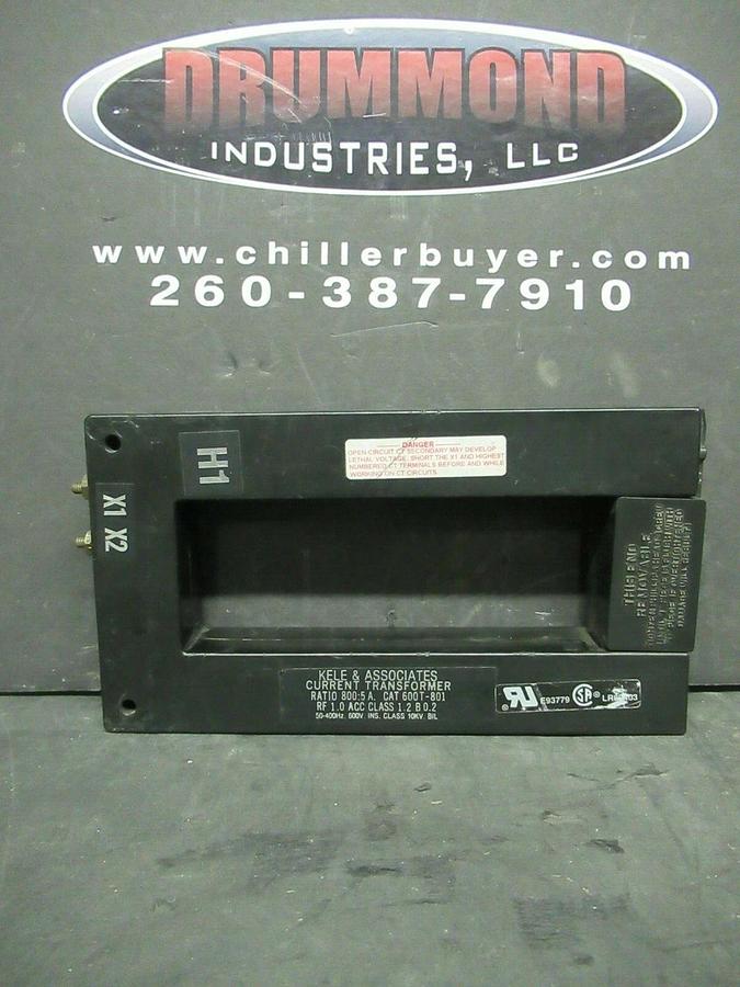 Used KELE CT CURRENT TRANSFORMER 600T-801 RATIO: 800:5 A 50 - 400 HZ