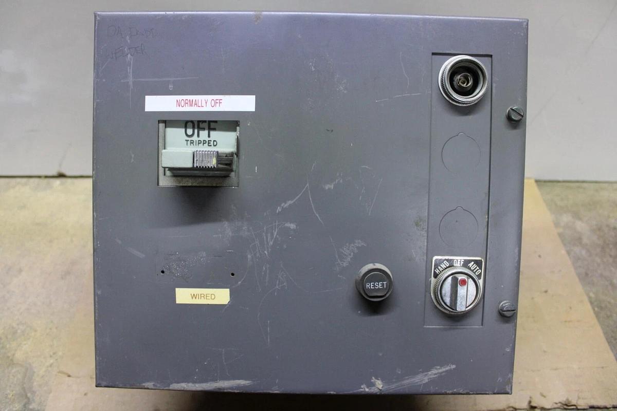 Used WESTINGHOUSE TYPE W MOTOR CONTROL BUCKET 12" SIZE 1 STARTER 27 AMP W/ DOOR