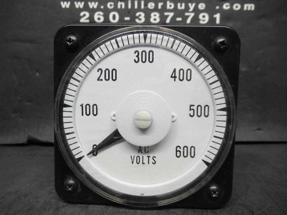 Used YOKOGAWA / BROWNELL ELECTRO AC VOLT METER 600 MAX 103021PZSJ / 136-102-010