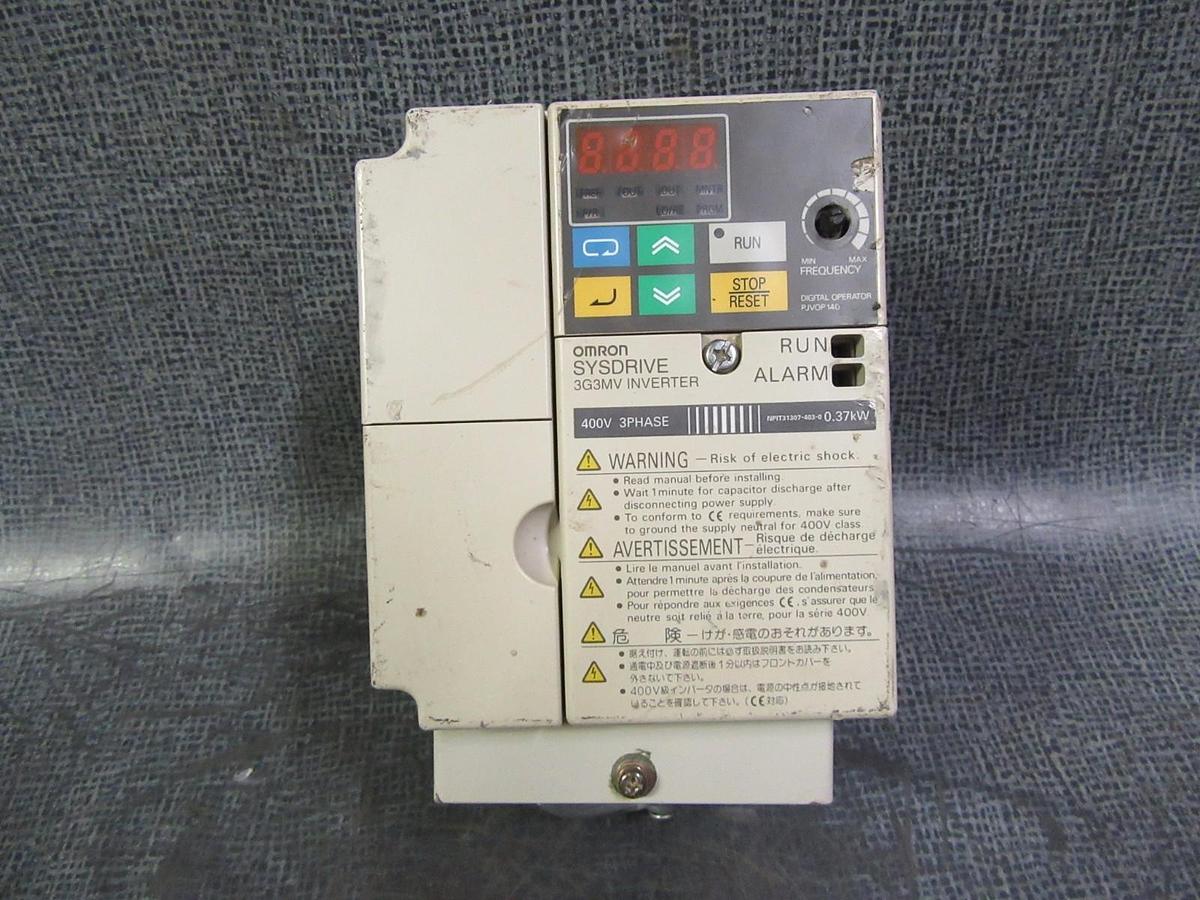 Used OMRON SYSDRIVE INVERTOR 3G3MV-C4002 380-460 VOLT / 0-460 VOLT 0-400HZ