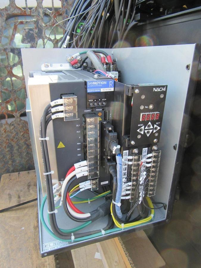 Used SANMOTION SERVO VARIABLE NACHI HYDRAULIC POWER UNIT PVS-2B PUMP 7.5 HP (5.5 KW)