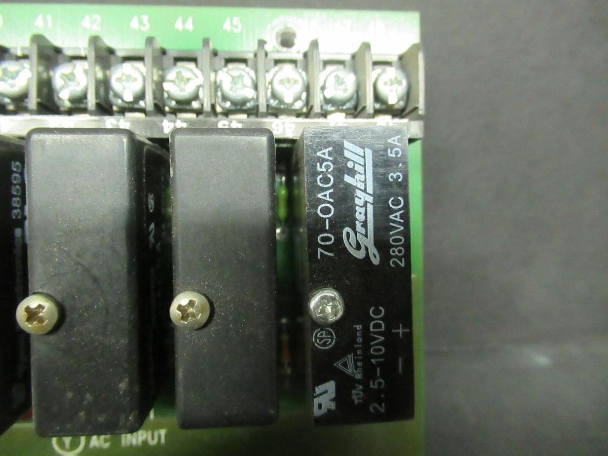Used CROUZET CORP. 24 SLOT RELAY BOARD 57-105 REV. W PB-24