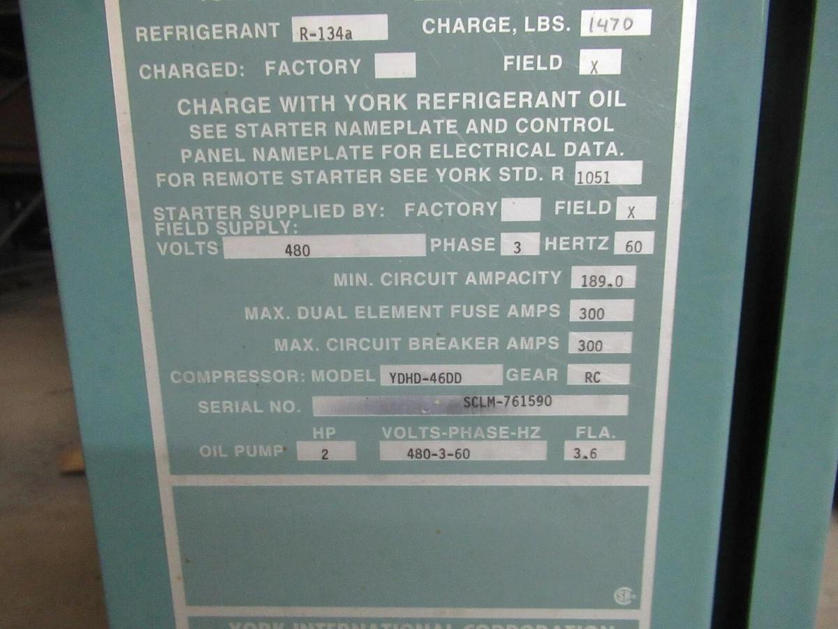 Used YORK CENTRIFUGAL CHILLER MILLENIUM OPTIVIEW CONTROL CENTER 371-02448-101