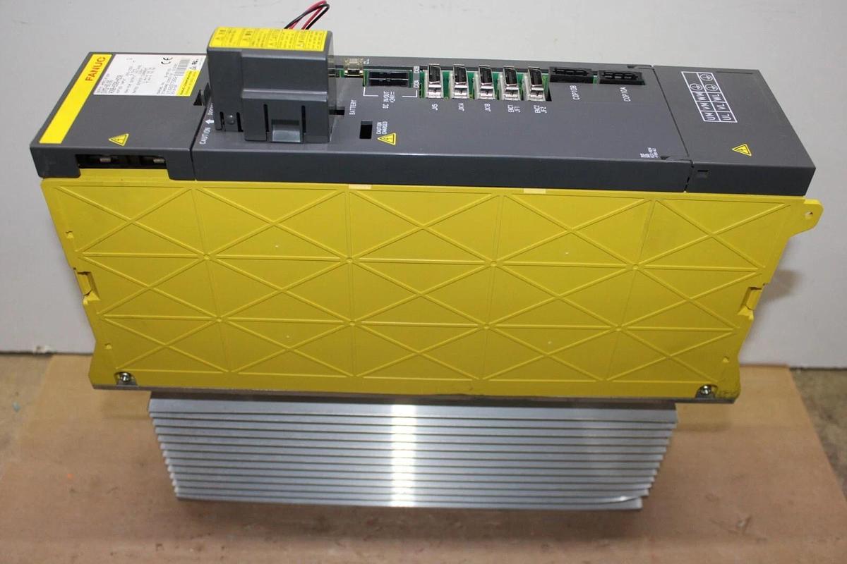 Used FANUC SERVO AMPLIFIER MODULE A06B-6096-H208 230 VAC 9.5 kW 18.7 AMP 325 VDC