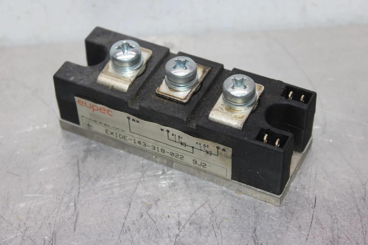 Used EUPEC POWERBLOCK POWER MODULE EXIDE-143-318-022 9J2 *WARRANTY*