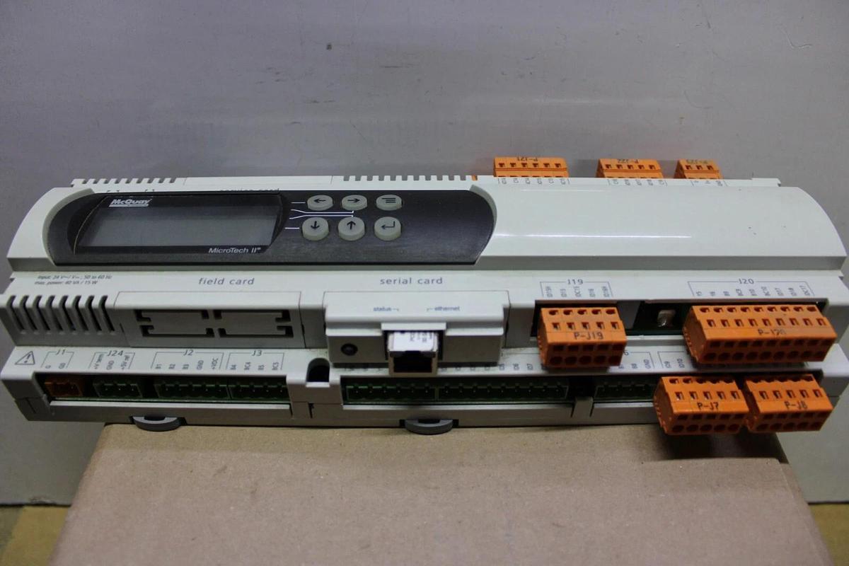 Used MCQUAY CAREL MICROTECH II CONTROL MODULE PCO3MQ2BL0 W/ ETHERNET PLUG *WARRANTY*