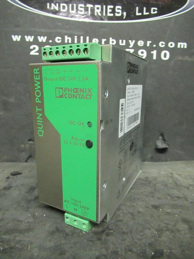 Used PHOENIX CONTACT QUINT-PS-100-240AC QUINT POWER POWER SUPPLY 24 VDC 100-240 VAC