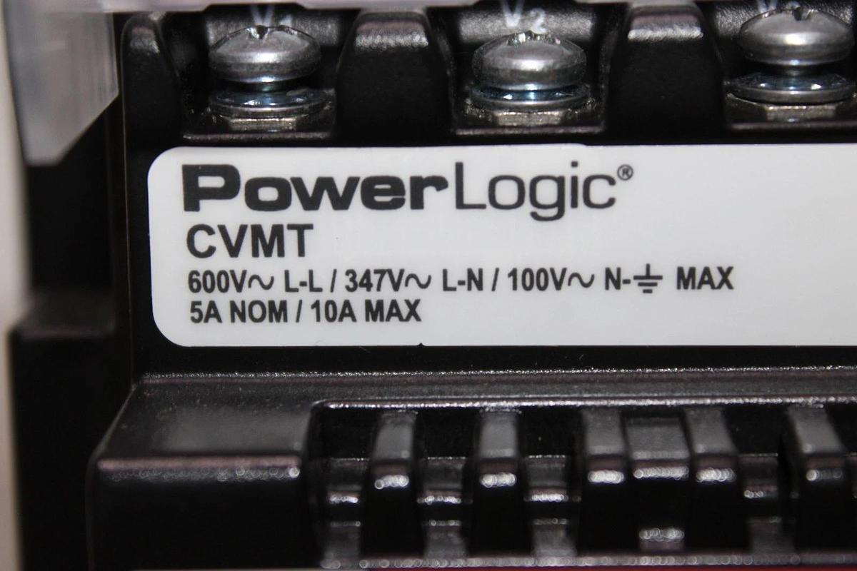 SQUARE D POWERLOGIC CIRCUIT MONITOR CM4000T 277 VAC 50 VA W/ CVMT