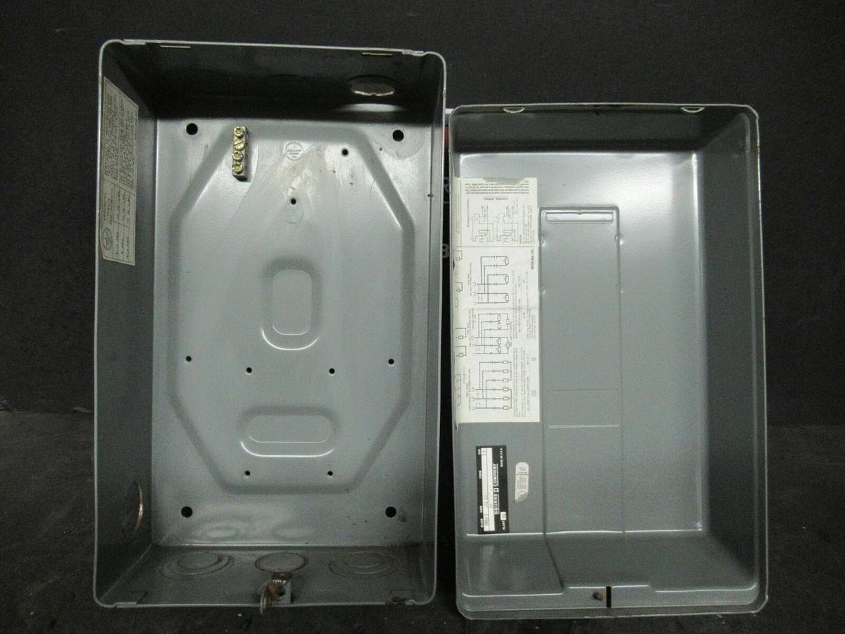 Used SQUARE D CLASS 8903 TYPE LXG 30 SERIES B CONTACTOR / STARTER ENCLOSURE 12 X 7.25