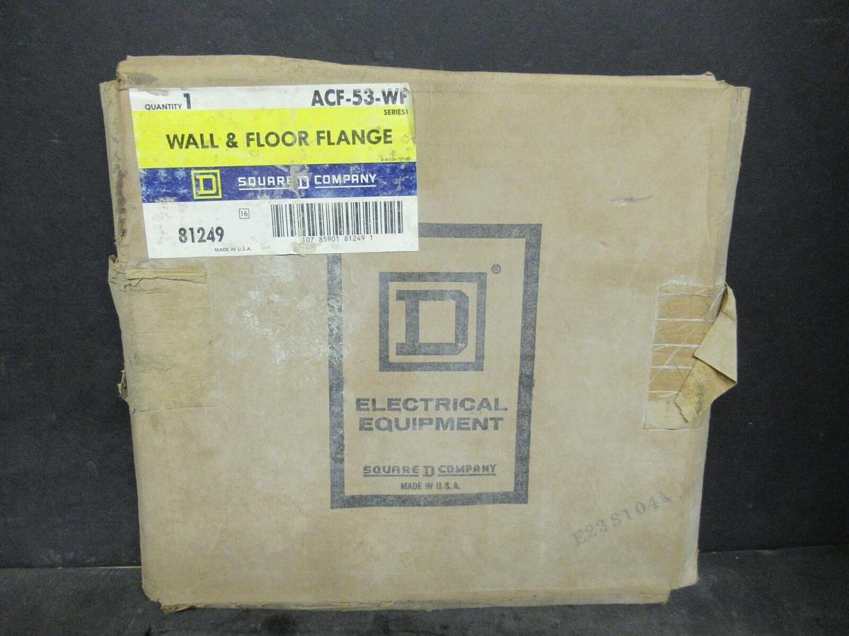 SQUARE D BUSWAY WALL AND FLOOR FLANGE ACF53WF I-LINE II 81249 BRACKET 1200 AMP