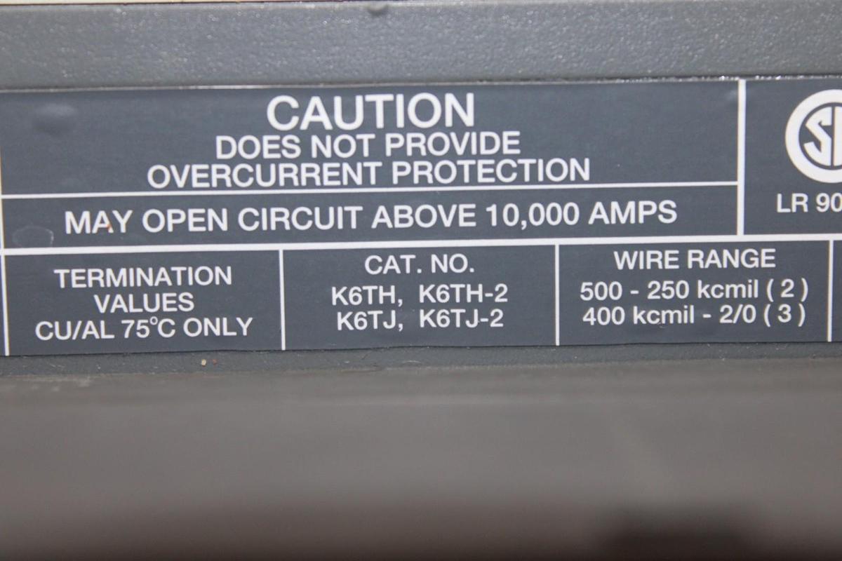 Used ABB MOLDED CASE SWITCH S6H-D 600 AMP 600 VAC 3-POLE S6H **WARRANTY**