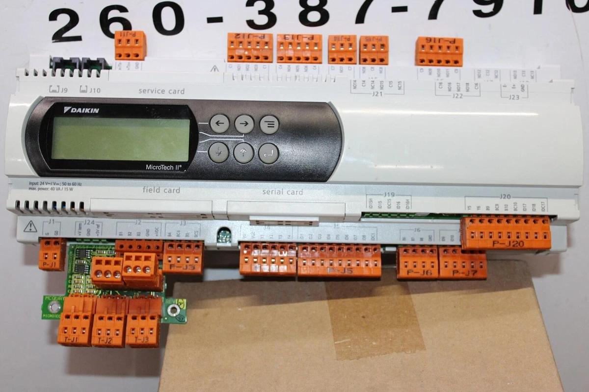 Used DAIKIN CAREL MICROTECH II CHILLER CONTROLLER PCO3DK2BL0 REV. 2.230