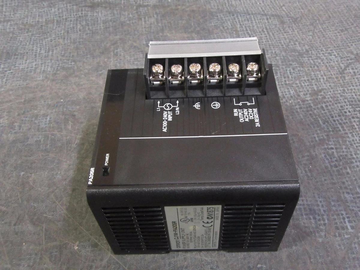 Used OMRON POWER SUPPLY MODULE 100-240 VAC 100 VA MODEL: CJ1W-PA205R **WARRANTY**