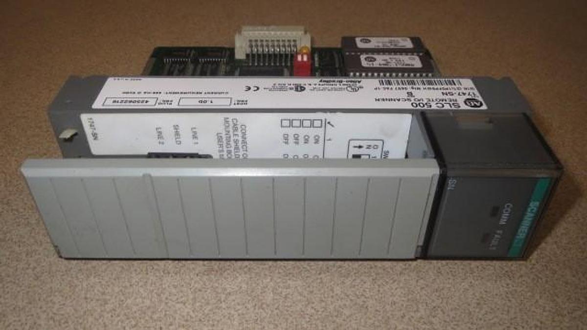 Used ALLEN BRADLEY--SLC 500 -REMOTE I/O SCANNER--1747-SN--SERIES B **WARRANTY**