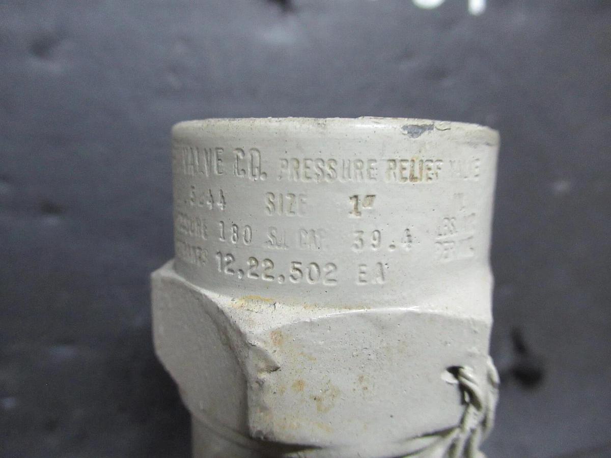 Used HENRY PRESSURE RELIEF VALVE 5244 1" 150 PSI 39.4 IBS OF AIR/MIN **WARRANTY**