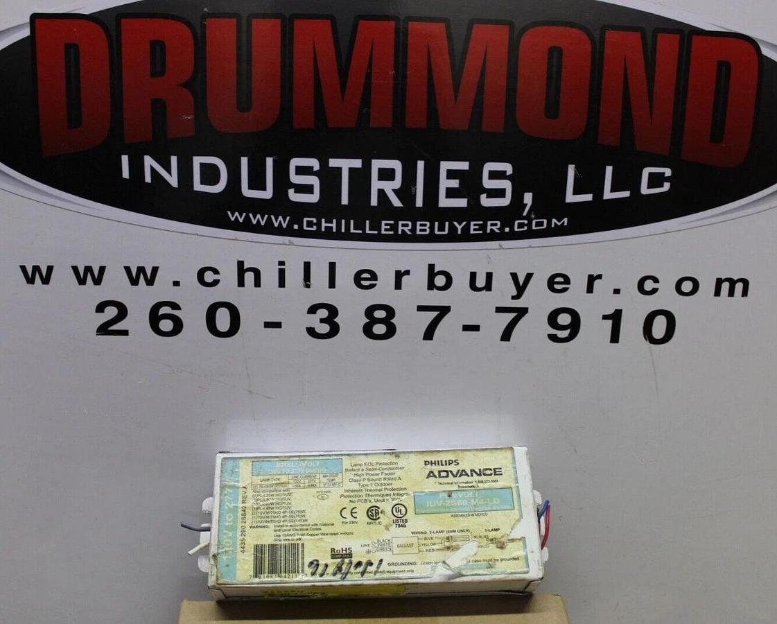 Used PHILIPS ADVANCE PURE VOLT IUV-2S60-M4-LD 4435-290-28842 REV. A 277 VOLT
